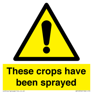 These crops have been sprayed
